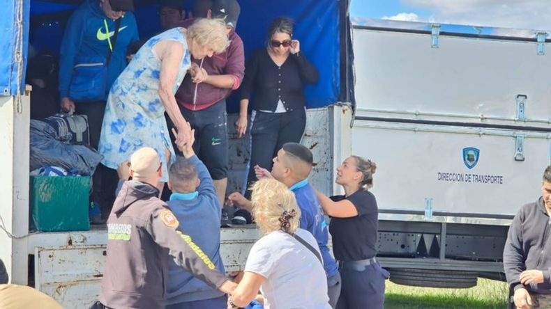 Casi dos tercios de los evacuados son de General Cerri.