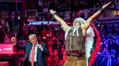 Village People subió al escenario junto a Trump este domingo. Village People subió al escenario junto a Trump este domingo.