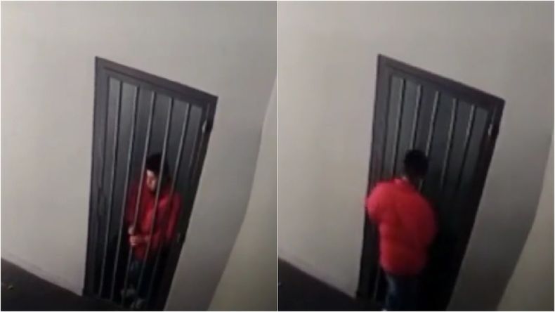 El momento en que se escapa de la celda.