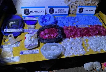 En total se secuestraron más de 15 mil dosis en nueve allanamientos.
