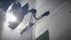 Las imágenes del ataque quedaron captadas por una cámara de seguridad del lugar. Las imágenes del ataque quedaron captadas por una cámara de seguridad del lugar.