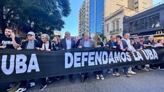 La marcha de la UBA para defender el presupuesto universitario.