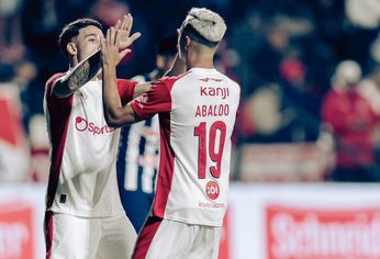 Montiel y Abaldo, los autores de los goles en independiente.