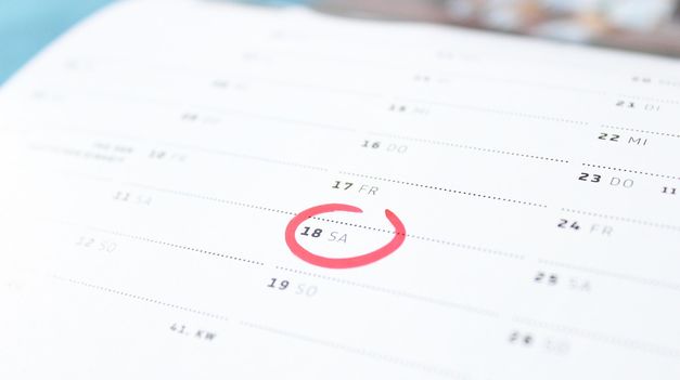Actualización del calendario nacional.