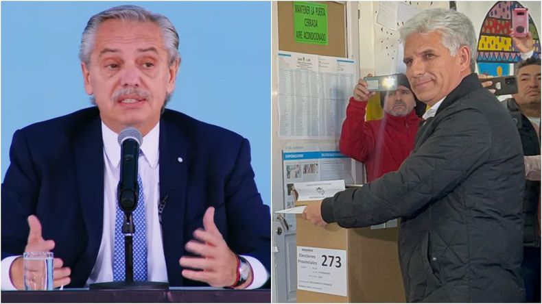 El mandatario felicitó a Poggi.