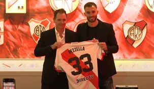Jorge Brito y Germán Pezzella, uno de los campeones que se incorporó a River.