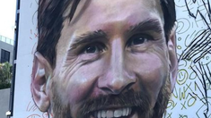 El artista dio a conocer el próximo diseño del rostro de Messi que estará en las calles de Miami El artista dio a conocer el próximo diseño del rostro de Messi que estará en las calles de Miami