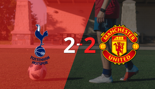 tottenham y manchester united sellaron un empate a dos