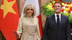 Brigitte, madre de tres hijos, se divorció para casarse con Macron.