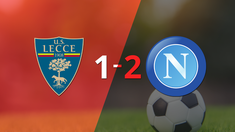 lecce cayo 2-1 en casa frente a napoli