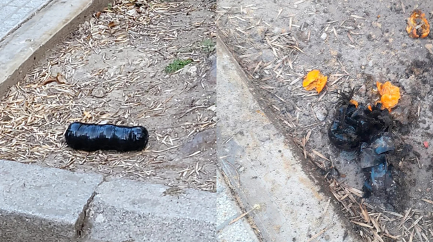 La denuncia fue realizada en la Comisaría Vecinal 11A, que rápidamente dio aviso al Escuadrón Antibombas.