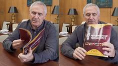 La emoción del diplomático estadounidense en el país luego de abrir un paquete de figuritas. La emoción del diplomático estadounidense en el país luego de abrir un paquete de figuritas.