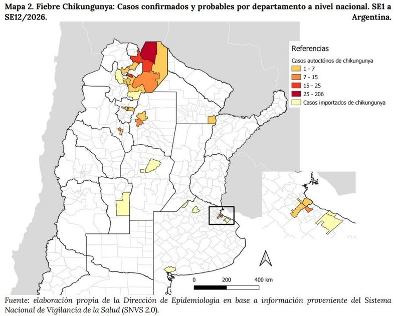 Fuente: elaboración propia de la Dirección de Epidemiología en base a información proveniente del Sistema Nacional de Vigilancia de la Salud (SNVS 2.0).  