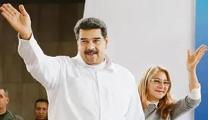 Nicolás Maduro y Cilia Flores.