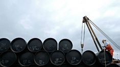 Los barriles de petróleo, una de las grandes fuentes de ingreso de Rusia.
