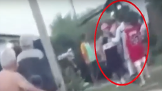 Se filtró el video de la pelea callejera de L-Gante: le pega una trompada al intruso Se filtró el video de la pelea callejera de L-Gante: le pega una trompada al intruso