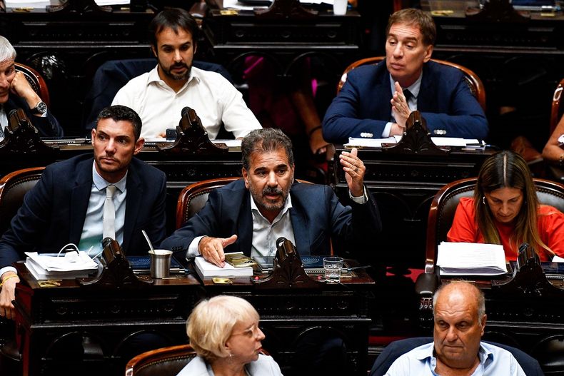 Cristian Ritondo en una intervención en Diputados. Cristian Ritondo en una intervención en Diputados.