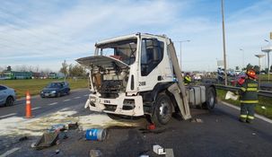 El chofer de un camión murió tras otro choque en la Panamericana.