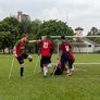 La pelea se originó tras una caliente definición por penales.