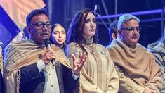 La vicepresidenta junto a Raul Jalil en el evento cultural. La vicepresidenta junto a Raul Jalil en el evento cultural.