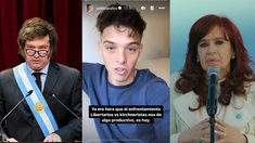 Santiago Maratea inició una competencia en sus historias de Instagram entre libertarios y kirchneristas.&nbsp;