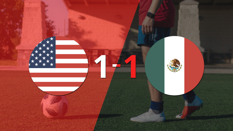 México empató 1-1 en su visita a Estados Unidos
