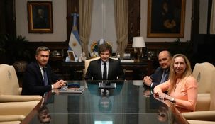 Javier Milei se reunió con Leandro Zdero.