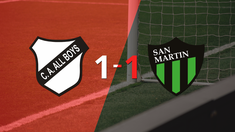 all boys y san martin (sj) se repartieron los puntos en un 1 a 1 all boys y san martin (sj) se repartieron los puntos en un 1 a 1