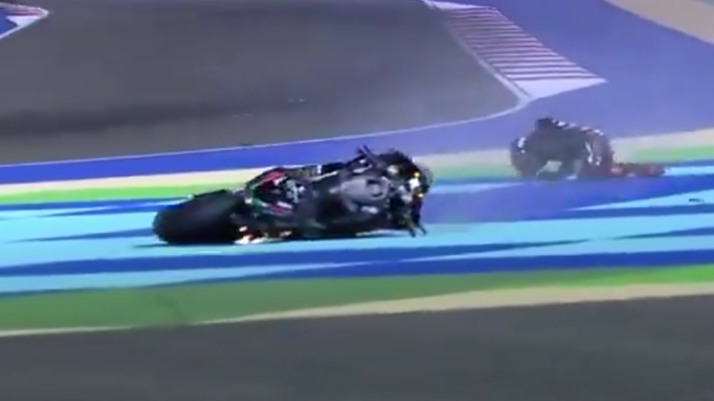 El terrible accidente en el circuito de Qatar.