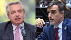 Alberto Fernández y Esteban Bullrich.