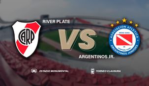River enfrenta a Argentinos Juniors en el Monumental.