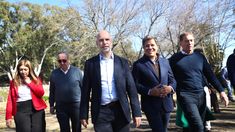 De izq. a der.; Tavella, Lunghi, Larreta, Manes y Santilli. De izq. a der.; Tavella, Lunghi, Larreta, Manes y Santilli.