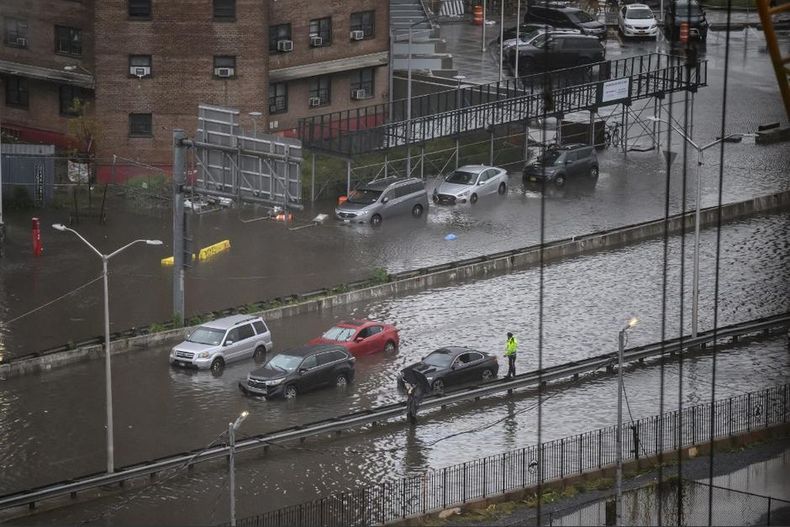 Una imagen catastrófica de las calles neoyorkinas.