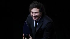 Milei recordó su etapa como arquero.