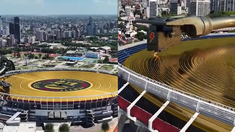 AC/DC realizó un anuncio mundial con imágenes del Monumental. AC/DC realizó un anuncio mundial con imágenes del Monumental.