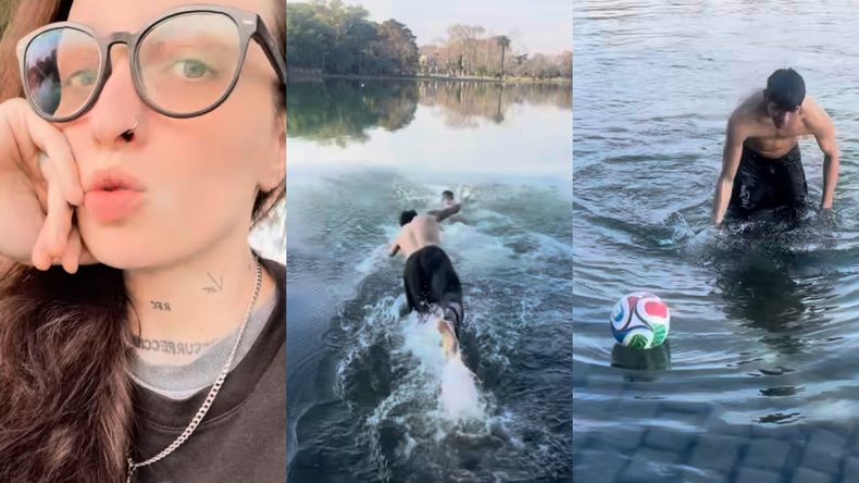 El feliz desenlace en los lagos de Palermo según el relato de Majo Staffolani.