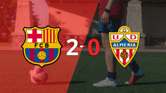 solido triunfo de barcelona por 2-0 frente a almeria solido triunfo de barcelona por 2-0 frente a almeria