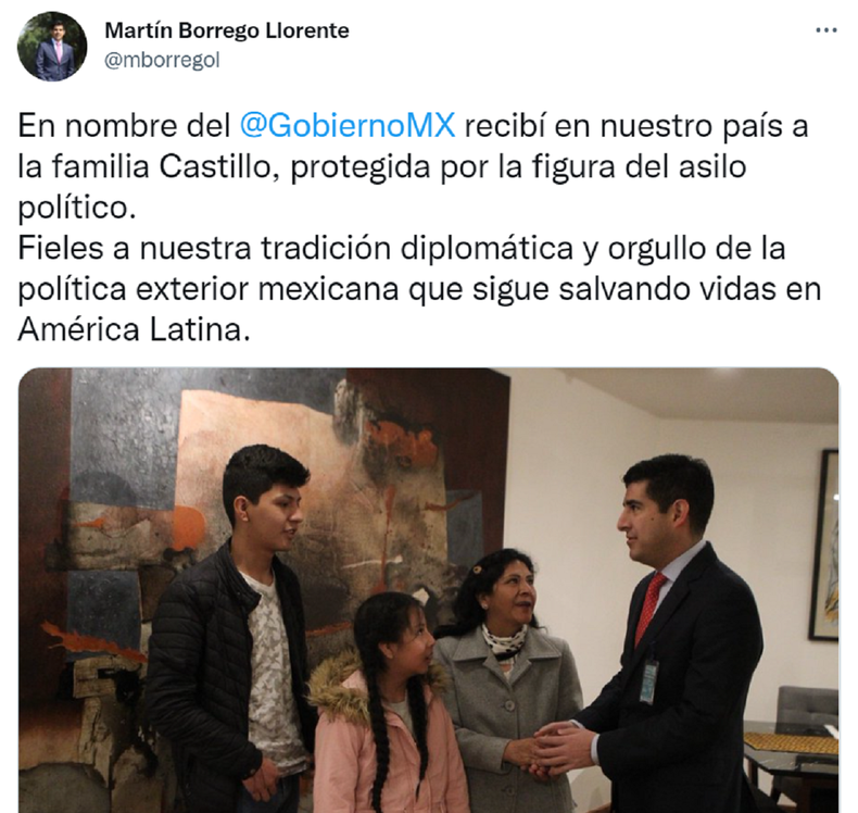 El tuit de Martín Borrego.