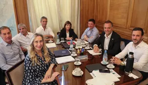 El encuentro se llevó a cabo en el desapacho de Manuel Adorni.&nbsp;