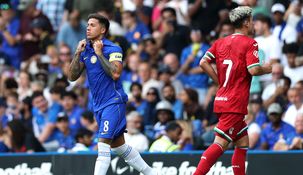 Enzo, capitán del Chelsea, jugó media hora en el amistoso de verano en Inglaterra.