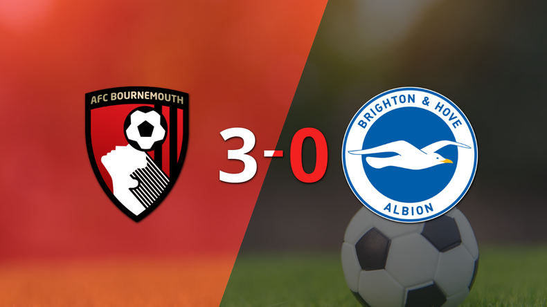 Bournemouth fue imparable y goleó 3 a 0