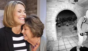 Un hombre con mochila fue captado por las cámaras en la casa de Nancy Guthrie. Un hombre con mochila fue captado por las cámaras en la casa de Nancy Guthrie.