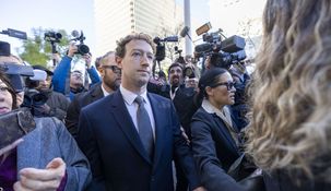 Mark Zuckerberg, CEO de Meta, en el juicio en Los Ángeles.