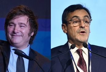 El presidente Javier Milei y Martín Rappallini, titular de la UIA.&nbsp;