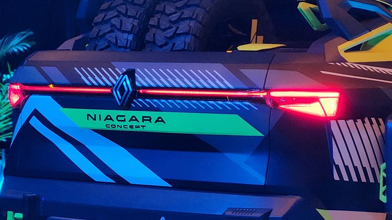 Así luce el sector trasero del concept Niagara.   