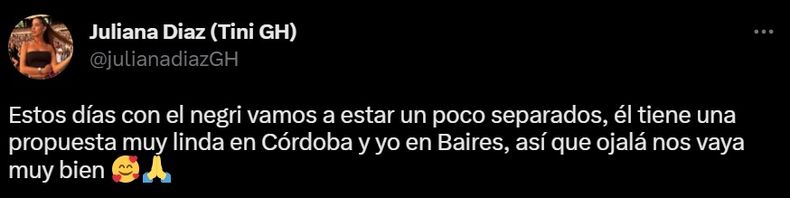 El tweet que encendió las alarmas.