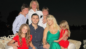 La foto famiiar de Wanda Nara y Mauro Icardi.