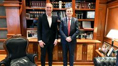 La foto de Santilli junto a Zamora en Santiago del Estero.&nbsp;