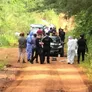 La Policía periciando la escena en Misiones.
