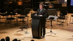 Javier MIlei en el ex Centro Cultural Kirchner Javier MIlei en el ex Centro Cultural Kirchner